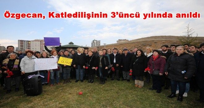 Özgecan Yenimahalle´de anıldı