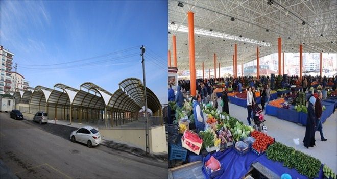 ALSANCAK MAHALLESİ PAZARININ ÜSTÜ KAPATILDI