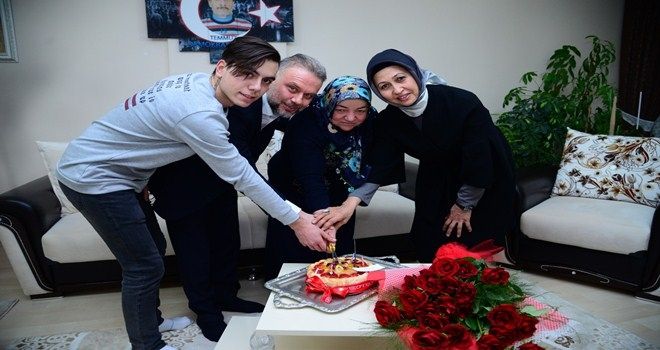15 Temmuz Gazisi Türkan Güder´e sürpriz doğum günü