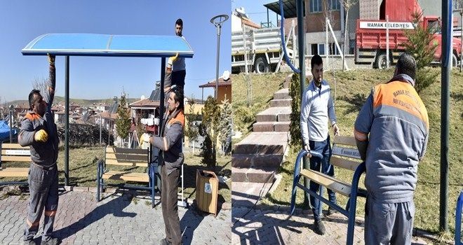 Mamak´ta parklar bahara hazırlanıyor