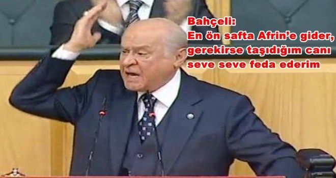 BAHÇELİ; KAHRAMANLAR VATAN İÇİN TOPRAĞA DÜŞMEKTEDİR