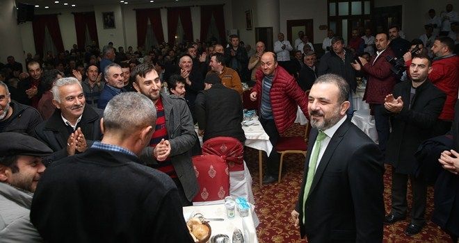 BAŞKAN ERCAN BELEDİYE ÇALIŞANLARIYLA BİR ARAYA GELDİ