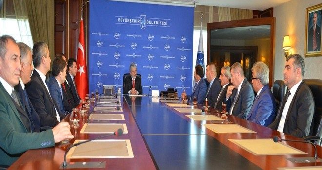 Başkan Yiğiner´den Mustafa Tuna´ya teşekkür ziyareti
