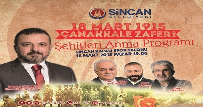 SİNCAN BELEDİYESİ´NDEN 18 MARTA ÖZEL PROGRAM