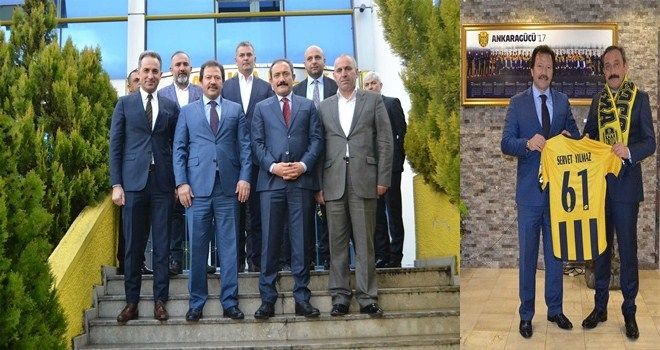 Servet Yılmaz´dan Ankaragücü kulübüne ziyaret