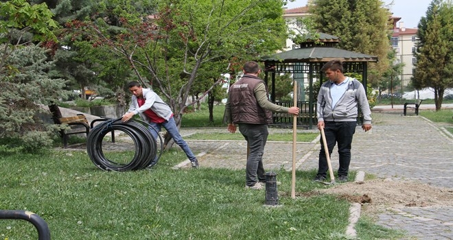AYDINLATMA YENİLEME ÇALIŞMALARI SÜRÜYOR