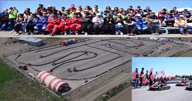 Üniversiteli kartingciler Kahramankazan´da yarıştı