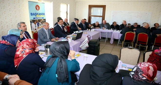 BAŞKAN AK, ÇAY SOHBETİNDE YAYLA MAHALLESİNE KONUK OLDU