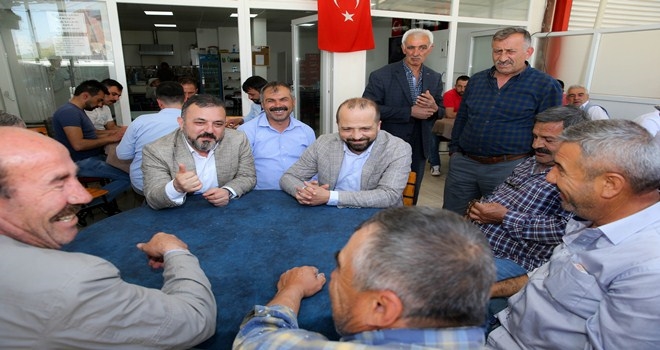BAŞKAN ERCAN TEMELLİ´YE ÇIKARMA YAPTI