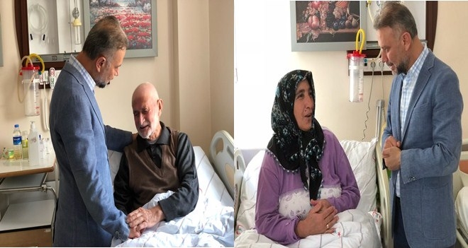 Hasta vatandaşlara moral ziyareti 