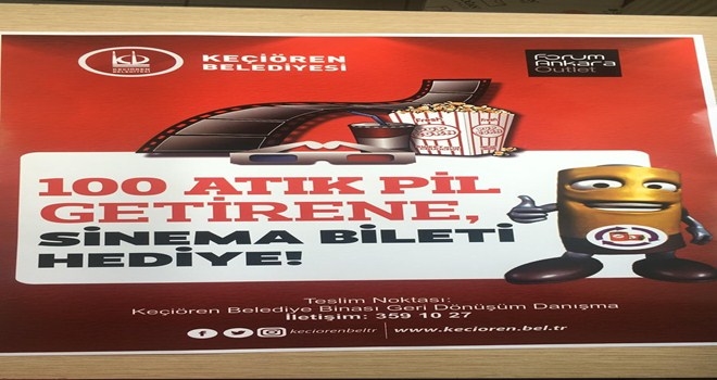PİLLER GERİ DÖNÜŞÜME KEÇİÖRENLİ´LER SİNEMAYA