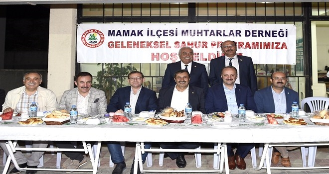 Akgül, sahurda muhtarlarla buluştu