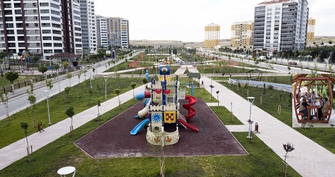 Kavurucu sıcaklara park serinliği