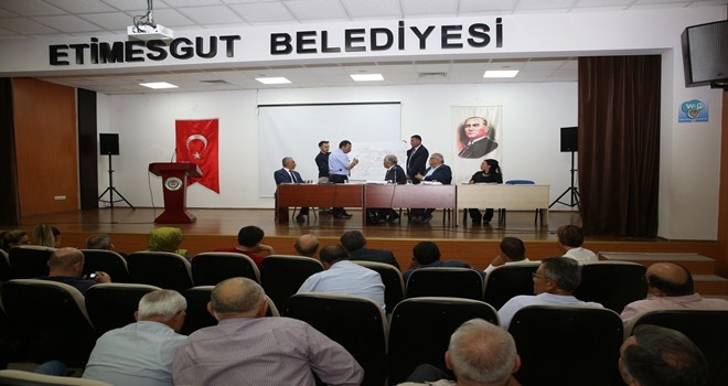 ETİMESGUT´TA ALT YAPI TOPLANTISI