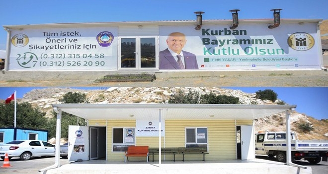 Yenimahalle´de kurbanlıklar alana iniyor