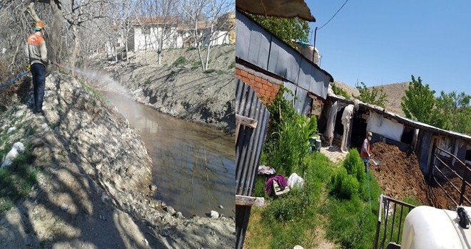 HAŞERE İLAÇLAMA İŞLEMİ YAPILDI