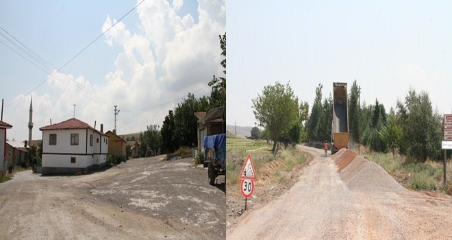 Beypazarı´nda Yol Yapımı Devam Ediyor