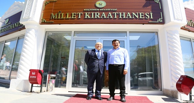 KEÇİÖREN MİLLET KIRAATHANESİNİ ÇOK SEVDİ