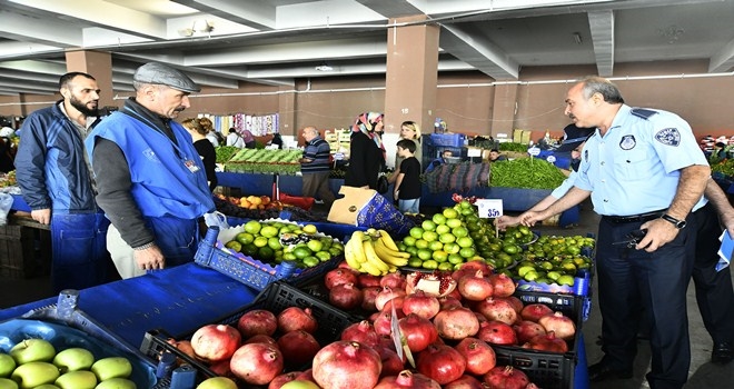 Zabıtadan pazar denetimi