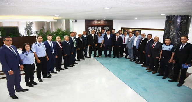ZABITALAR BAŞKAN AK´I MAKAMINDA ZİYARET ETTİ