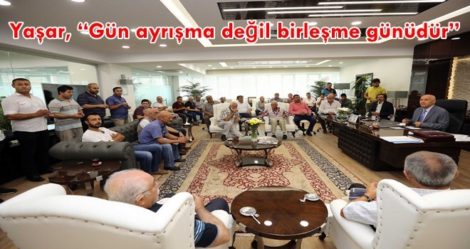 Şentepe Esnafı Başkan Yaşar ile dertleşti