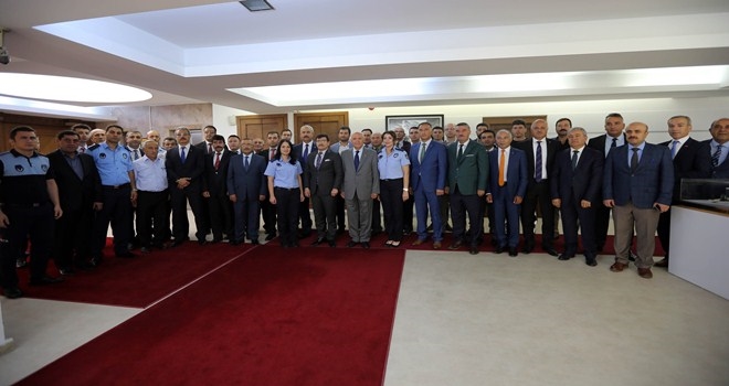 Büyükşehir ve İlçe Zabıta müdürleri Yenimahalle´de