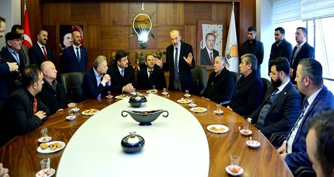 MHP´li Yıldırım´dan AK Parti Adayı Oğuz´a hayırlı olsun ziyareti