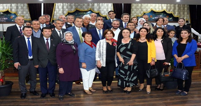ALTINOK MUHTARLARLA BULUŞTU