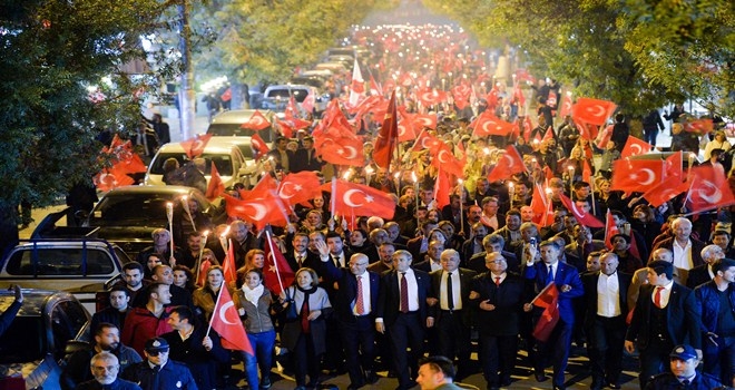 Cumhuriyetin 96. yılına Yenimahalle´de muhteşem kutlama