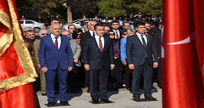 29 Ekim Cumhuriyet Bayramı Çelenk Töreni Yapıldı