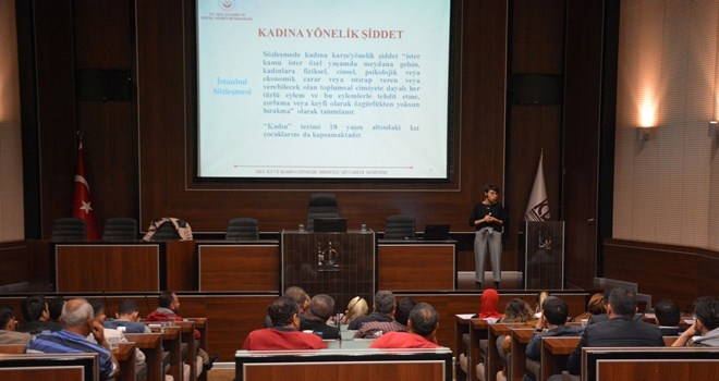 KADINA YÖNELİK ŞİDDETİ ÖNLEMEK İÇİN İLK KEZ ERKEKLERE EĞİTİM VERİLDİ