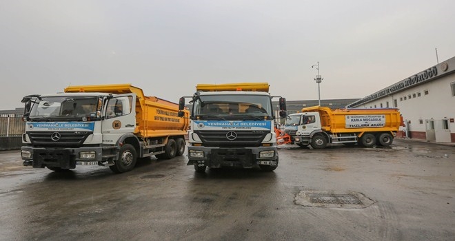 Yenimahalle´nin araçları kışa hazır