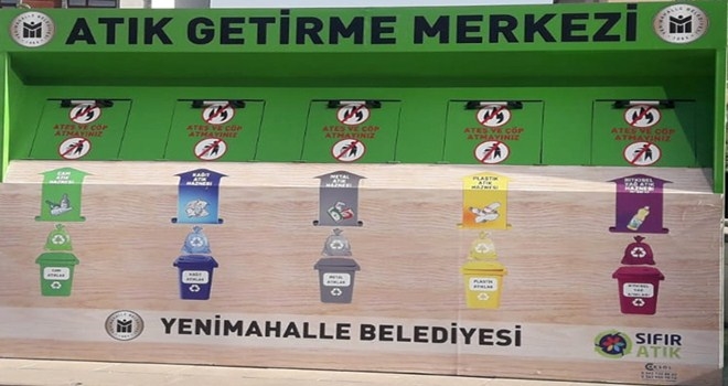 Yenimahalle´de atıklar kaynağında ayrıştırılıyor