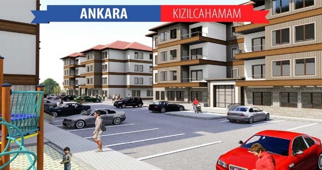 Kızılcahamam´a 95 Konut, 17 Dükkan Yapılıyor