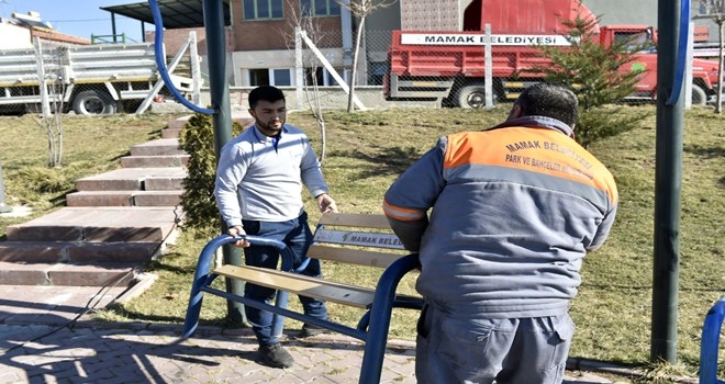 Mamak´ta parklar bahara hazırlanıyor