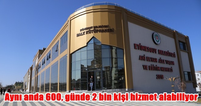 ETİMESGUT BELEDİYESİ HALK KÜTÜPHANESİ HİZMETE GİRDİ