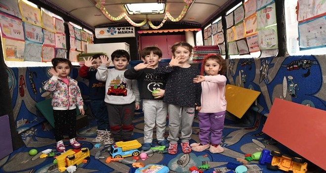 Mobil anaokulu yola devam dedi