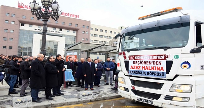 KEÇİÖREN´DEN AZEZ´E YARDIM TIRI
