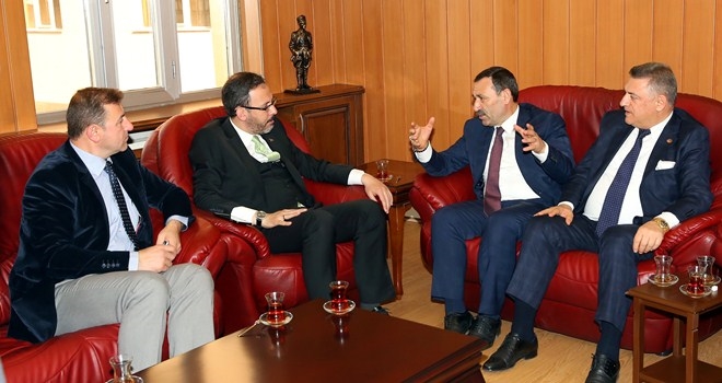 BAKAN KASAPOĞLU ETİMESGUT´U ZİYARET ETTİ