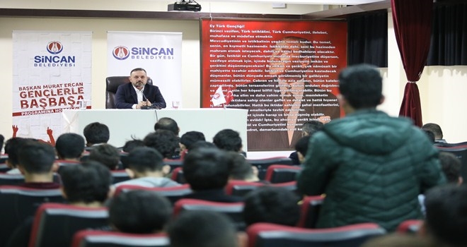 BAŞKAN ERCAN GENÇLERİN SORULARINI YANITLADI