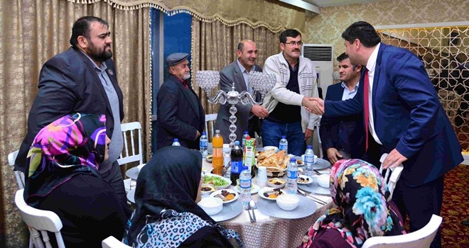 Oğuz, şehit aileleri ve gazilerle iftarda buluştu