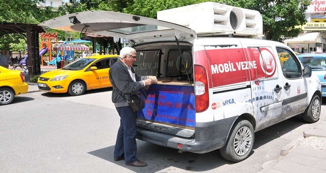 KEÇİÖREN´DE MOBİL VEZNE VATANDAŞIN AYAĞINA GİDİYOR