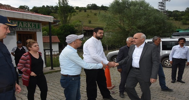 Başkan Acar Afet Bölgesini Ziyaret Etti