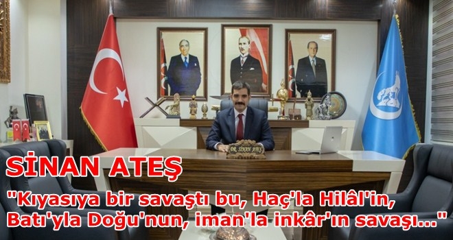 ÜLKÜ OCAKLARI GENEL BAŞKANI SİNAN ATEŞ´İN İSTANBUL SEÇİM AÇIKLAMASI