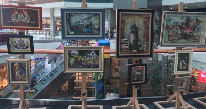 KEÇMEK´İN RESİM SERGİSİNE YOĞUN İLGİ