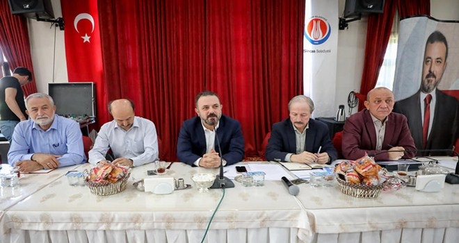 BAŞKAN ERCAN MUHTARLARLA BİR ARAYA GELDİ