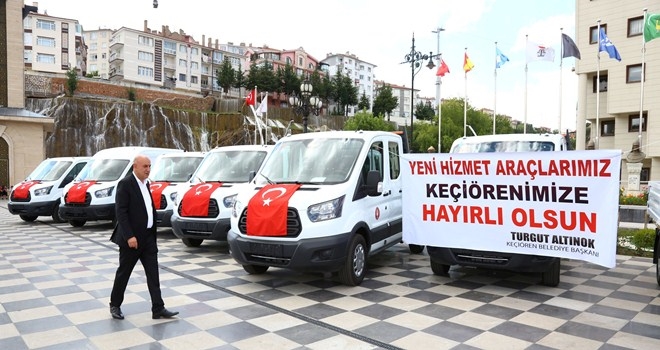 KEÇİÖREN´DE DAHA İYİ HİZMET İÇİN ARAÇ FİLOSU BÜYÜYOR