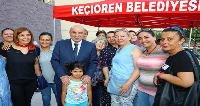 KEÇİÖREN´İN YENİ PARKI HİZMETE AÇILDI
