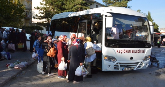KEÇİÖREN´DE PAZAR ALIŞVERİŞİNE ÖZEL SERVİS