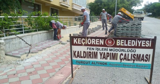 KEÇİÖREN´DE ASFALT SEFERBERLİĞİ